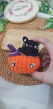 Amigurumi: Halloween Pumpkin, Black cat and Ghost (Ready Stock)