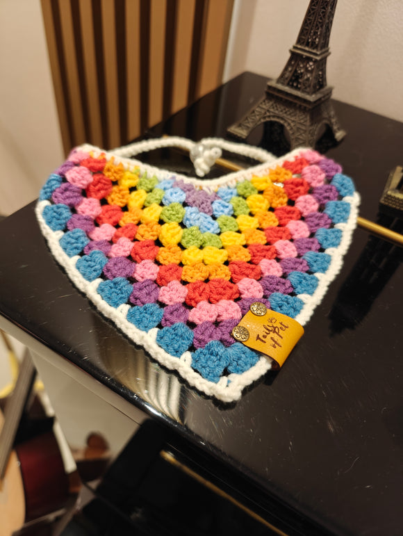 Crochet Bandana: Rainbow (22 to 43cm )