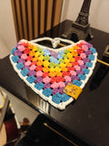 Crochet Bandana: Rainbow (22 to 43cm )