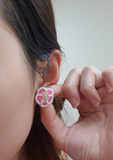 Pink Blossom Earrings