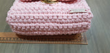 Crochet Bag: Pink Crochet Sling Bag