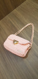 Crochet Bag: Pink Crochet Sling Bag