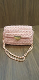 Crochet Bag: Pink Crochet Sling Bag