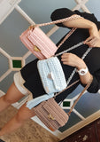 Crochet Bag: Pink Crochet Sling Bag