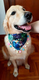 Boho Pom Pom Collection Pet Bandana: Tropical Fun Loving(Pre-order)