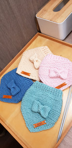 Knit Collection Pet Bandana: Cotton Candy(Pre-order)