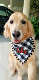 Boho Pom Pom Collection Pet Bandana: Black Checked and Mermaid (Pre-order)