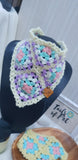 Crochet Granny Square Bandana Collection: Floral Lace