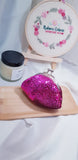 Hot pink Sequin Coin Pouch