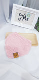 Knit Collection Pet Bandana: Pastel Coral (Pre- Order)