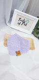 Knit Collection Pet Bandana: Pastel Liliac (Pre-order)