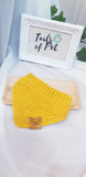 Knit Collection Pet Bandana: Mustard (Small 28-31cm)