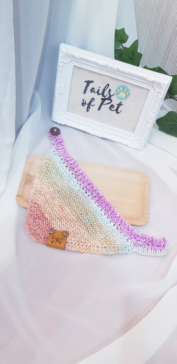 Knit Collection Pet Bandana: Sprinkle (Small 25 - 28cm)