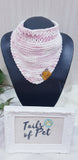 Knit Collection Pet Bandana: Raspberry Swirl (30-34cm)