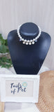 Personalised Pearl Necklace with Swarovski's Crystals