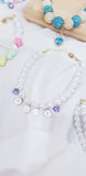 Personalised Pearl Necklace with Swarovski's Crystals