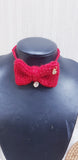 Crochet Pet Bow Collection: Red