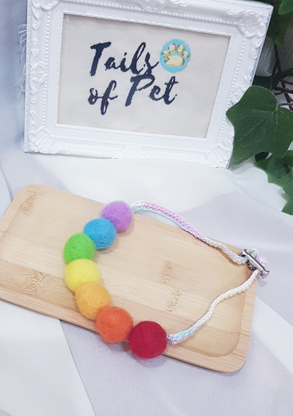 Rainbow Pet Necklace