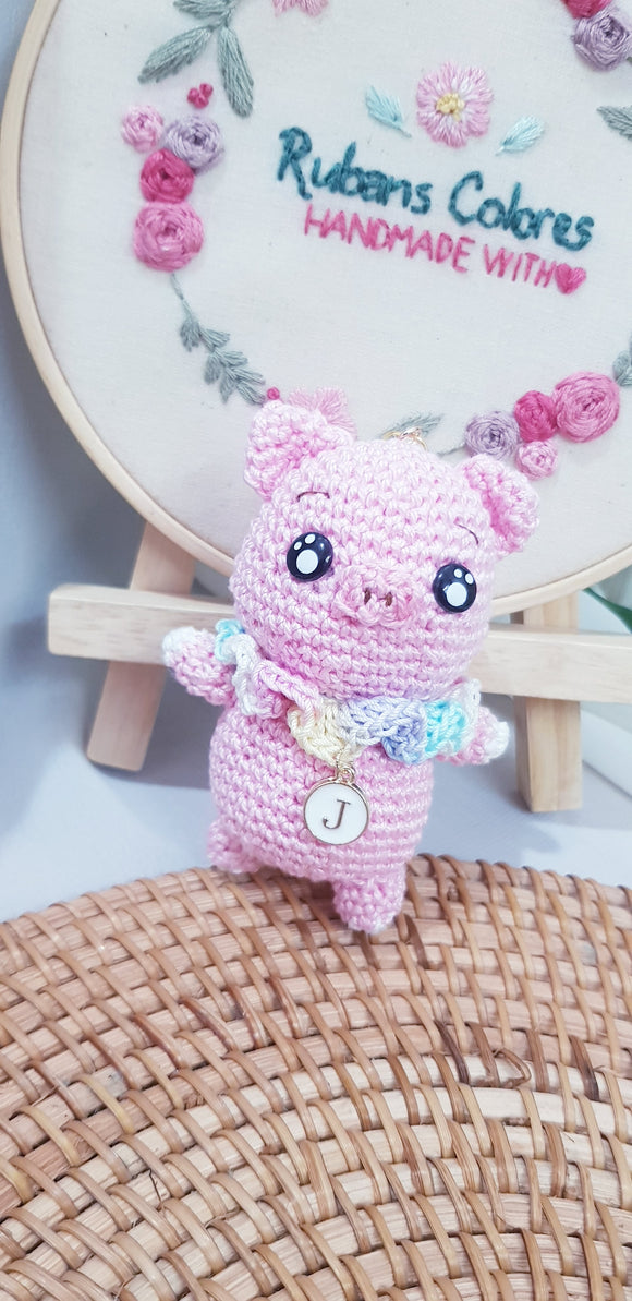 Personalised Pig Key Chain