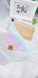 Knit Collection Pet Bandana: Pastel mix(21cm to 28cm Ready Stock)