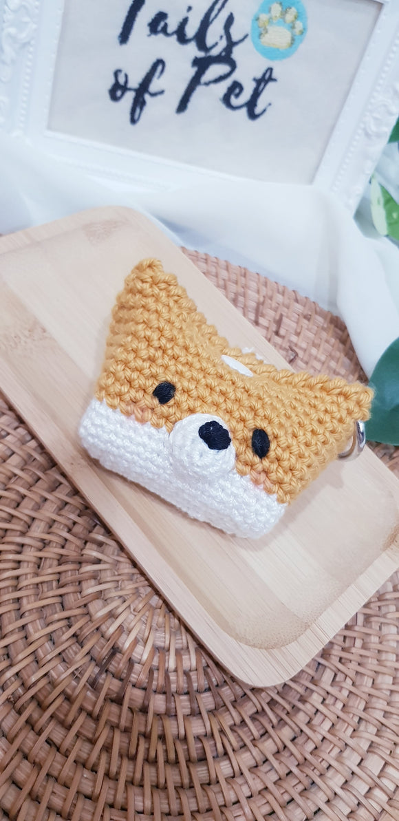 Crochet Poop Bag Holder (Caramel)