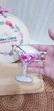 Brooch: Cherry cocktail glass (Pre-order)