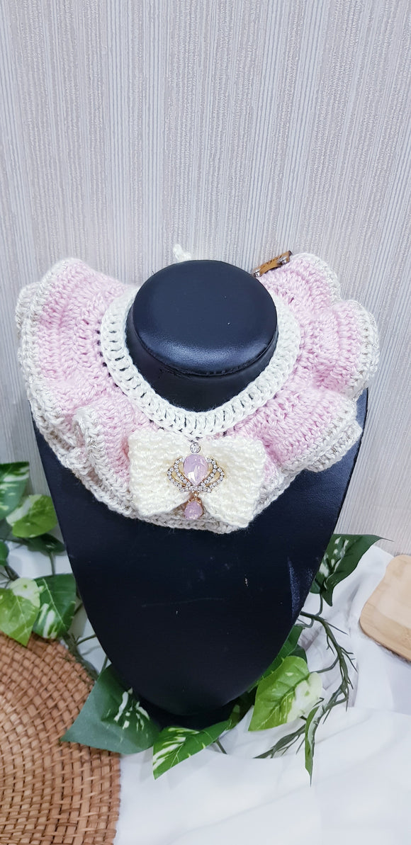 Crochet Pet Cape Collection:  Princessy Bow Cape (24 - 45cm)