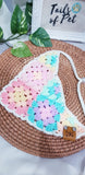 Crochet Granny Square Bandana Collection: Rainbow (25 - 45cm)