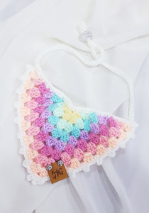 Crochet Bandana: Rainbow ( 21 to 50cm )