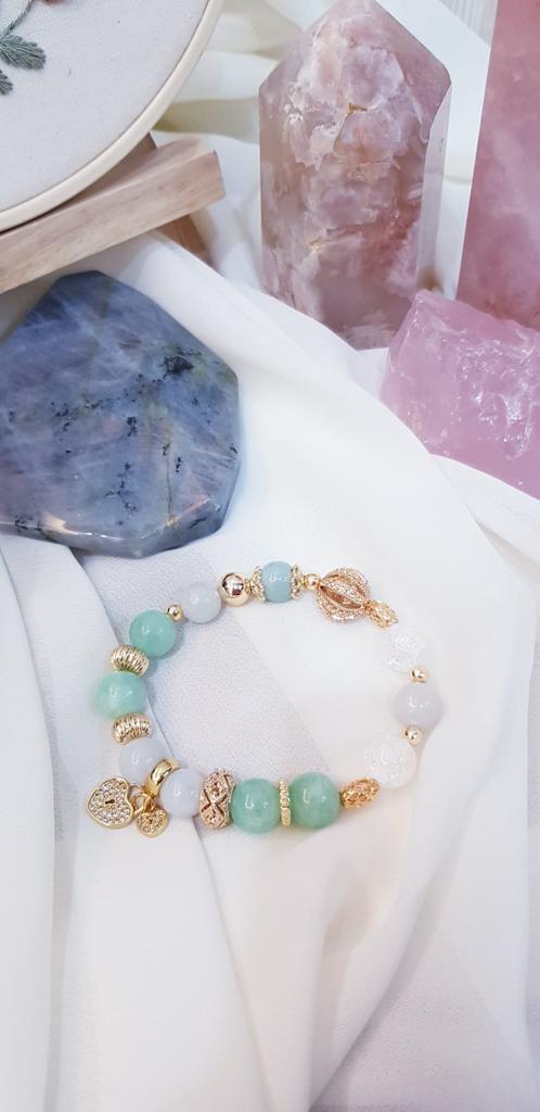 RC x Xmas'21 - Natural Jade Crystal Bracelet