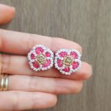 Pink Blossom Earrings