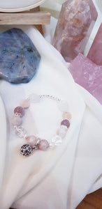 RC x Xmas'21 - Natural Cherry Heart Crystal Bracelet